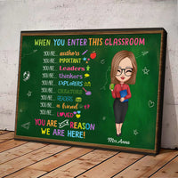 Thumbnail for Classroom Rules Teacher Canvas, DIY Decor For Teachers On Back To School Day AK