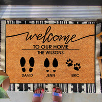 Thumbnail for Foot Print Family - Personalized Doormat AB