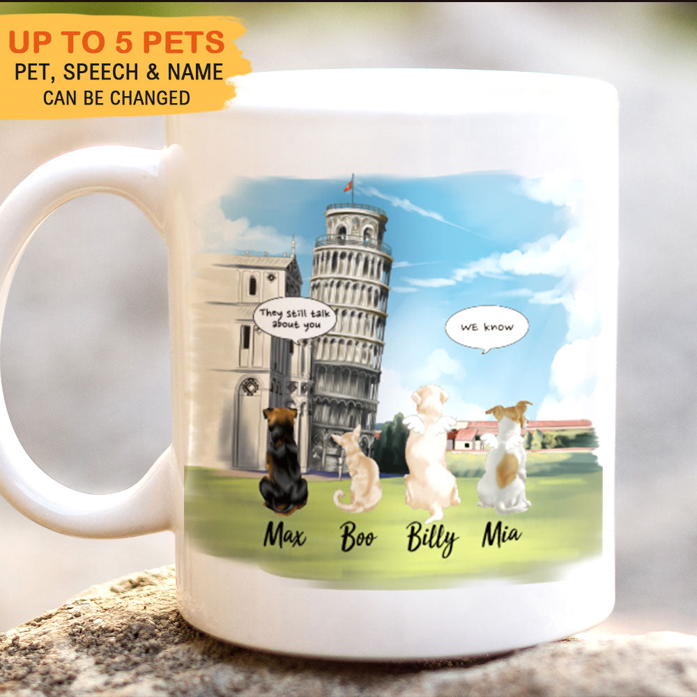 Pisa Tower- Dog Cat - Personalized Mug For Dog&Cat Lovers AO