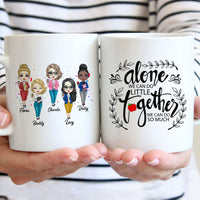 Thumbnail for Doll Teacher Besties Trouble Together Personalized 2-sided Mug, Back To School Gift AO