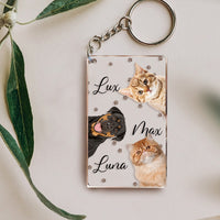 Thumbnail for Personalized Cat Dog Photo Acrylic Keychain, Gift For Pet Lovers JonxiFon
