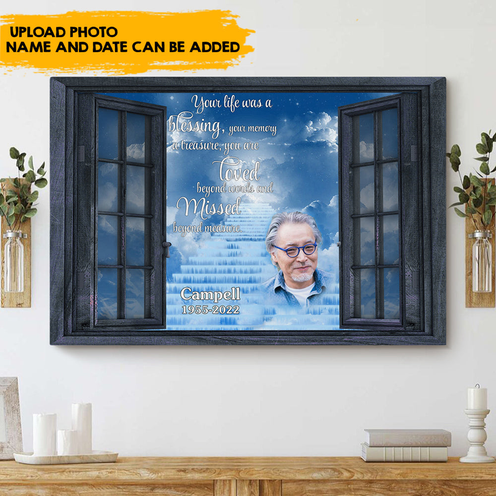 You Are Loved Beyond Words - Custom Memorial Canvas AK
