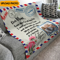 Thumbnail for Air Mail Dear Mom - Personalized Blanket, Mother's Day Gift For Mom AB