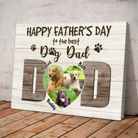 Thumbnail for Thank you Dog Dad - Personalized Pet Photo Canvas AK