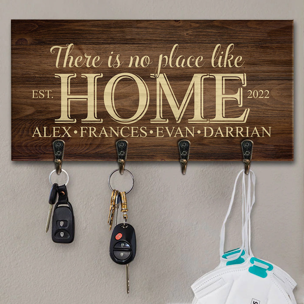 Home Sweet Home - Custom Key Hanger with Family Name AA