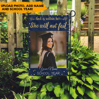 Thumbnail for Congrats Grad, Graduation Gift - Personalized Garden Flag AD