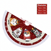 Thumbnail for Personalized Dog Cat Mom Christmas Tree Skirts, Chritsmas Decor, Gift For Dog Lovers AB