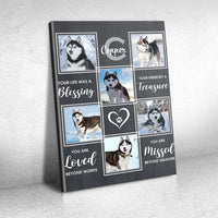Thumbnail for Loving You, Pet Memorial - Personalized Photo Collage Canvas AK