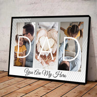Thumbnail for Dad you are my hero - Personalized Canvas AK