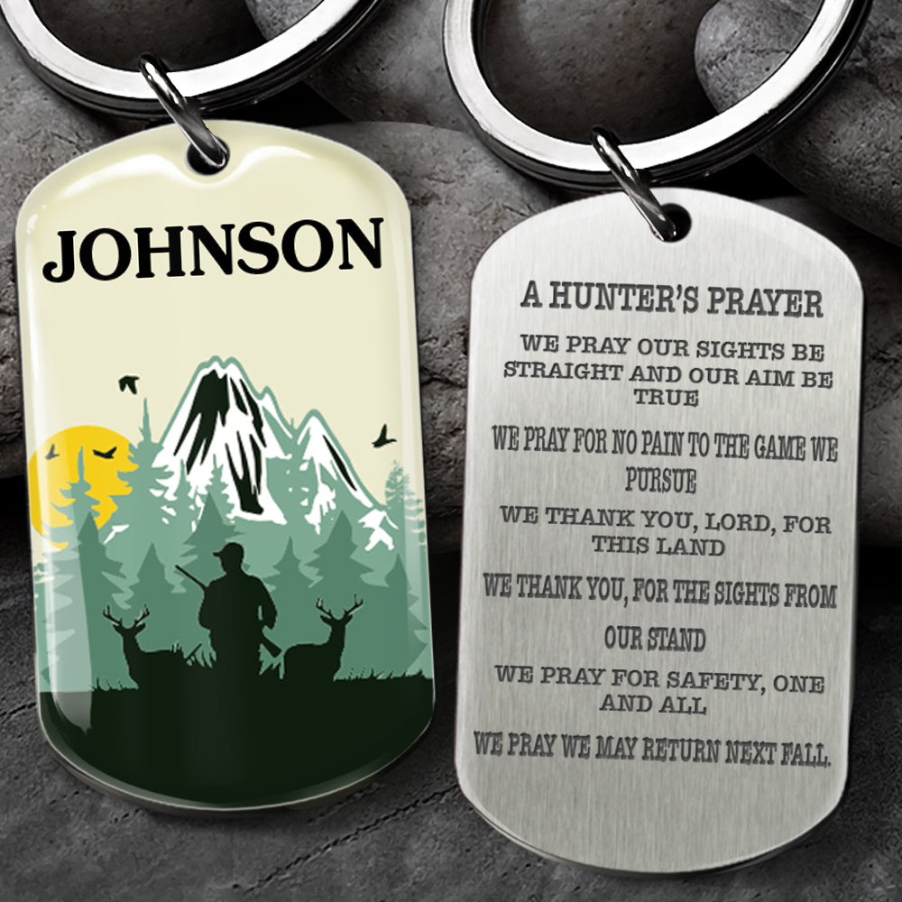A Hunter's Prayer - Personalized Keychain For Hunting Lovers AA