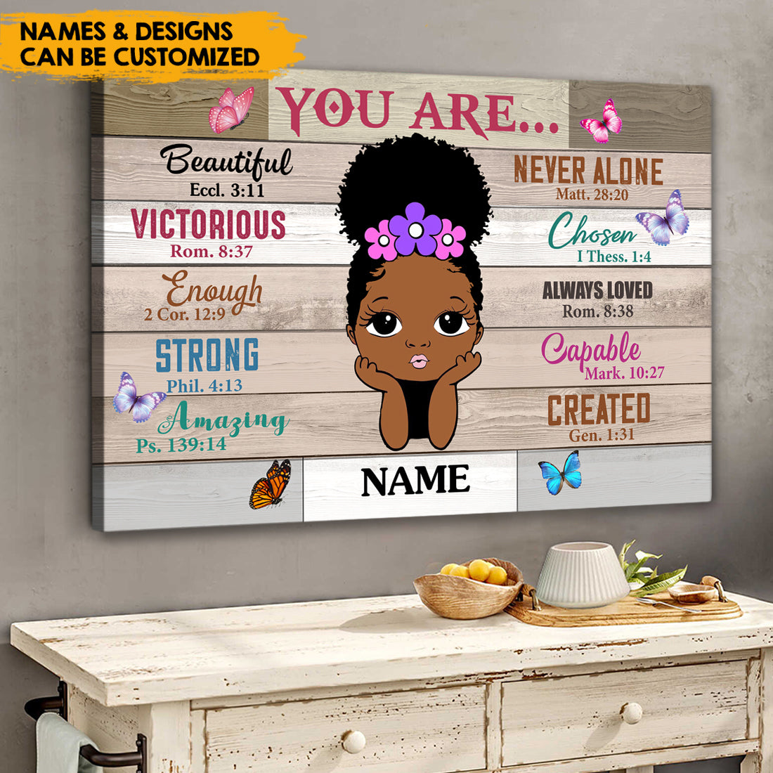 Loving You Are - Personalized Canvas For Kids AK