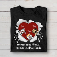 Thumbnail for The Road To My Heart Dog Tshirt/Hoodie, Custom Gift For Dog Dad/Mom CustomCat