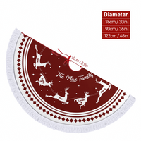 Thumbnail for Custom Reindeer With Name Family Christmas Tree Skirt, Christmas Gift AB