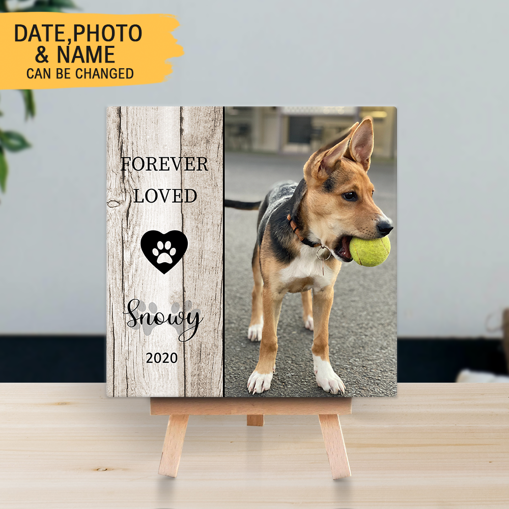Personalized Pet Memorial Square Stone Album-Dog Cat Gifts-Pet Gift-DOG & CAT-Forever AZ