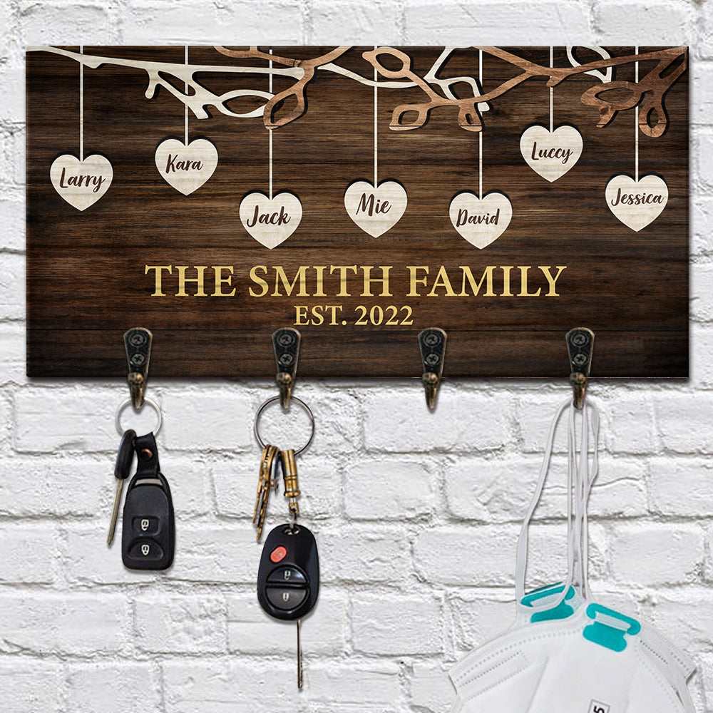 Home Sweet Home Personalized Key Hanger, Key Holder AA