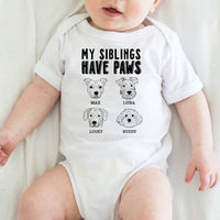 Thumbnail for This baby is protected by dogs - Personalized Baby Onesie Merchiz