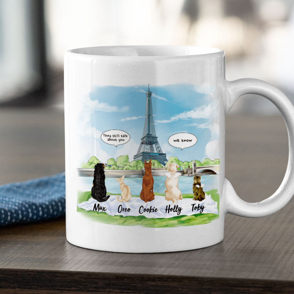 Eiffel Tower- Dog Cat - Personalized Mug For Dog&Cat Lovers AO