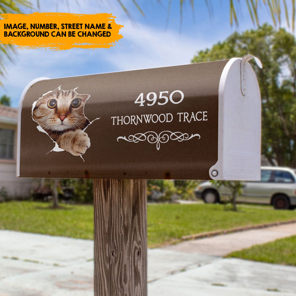 Torn Paper - Customized Address Mailbox Cover AF