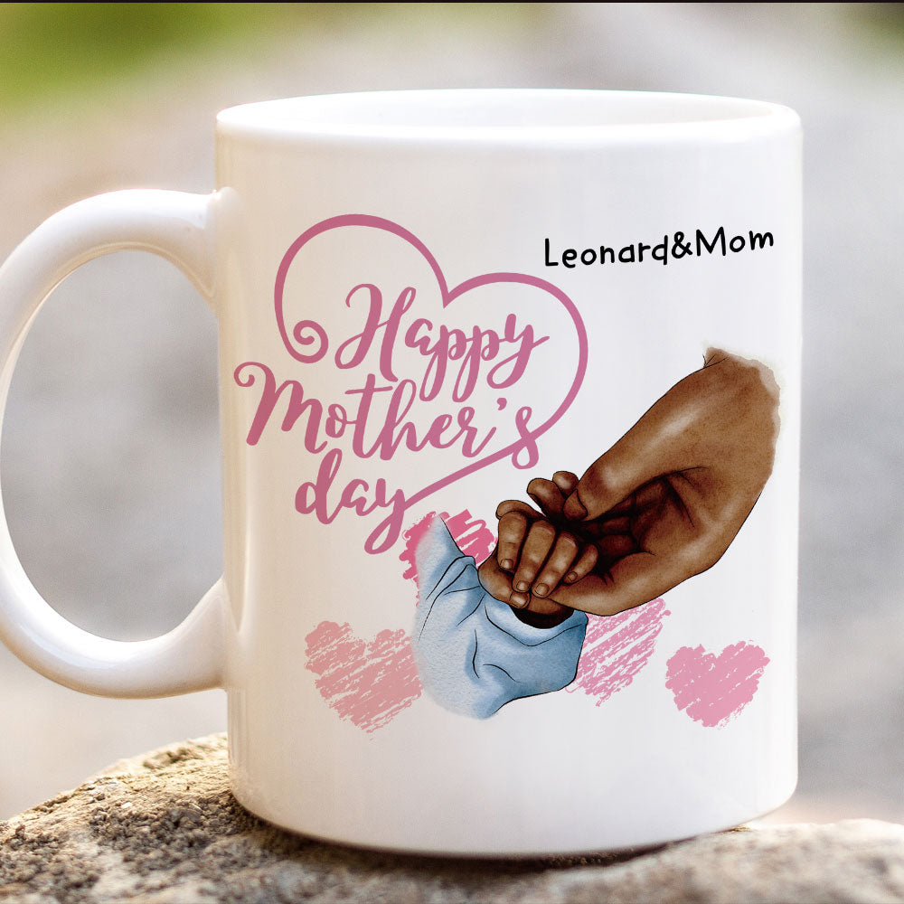 Personalized Happy Mother's Day White Coffee Mug AO