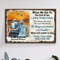 Thumbnail for When We Get To The End Of Our Lives Together, Premium Couple Canvas Wall Art AK
