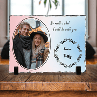 Thumbnail for Personalized Couple Blessed Slate Photo- Memorial  Gift-I Will Be With You AZ