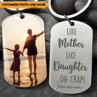Thumbnail for Like Mother Like Daughter - Personalized Image Upload Keychain, Gift For Mother's Day AA