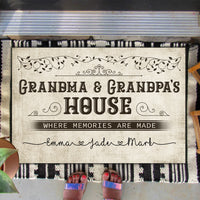 Thumbnail for Grandma & Grandpa House Where Memories Are Made - Personalized Doormat AB