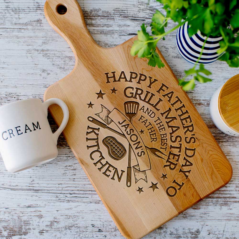 GRILLMASTER Personalized Bamboo Cutting Board