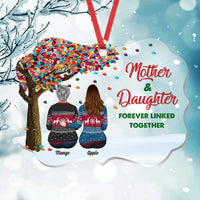 Thumbnail for Personalized Mom Grandma Tree Daughters Acrylic Benelux Ornament, Customized Holiday Ornament AE