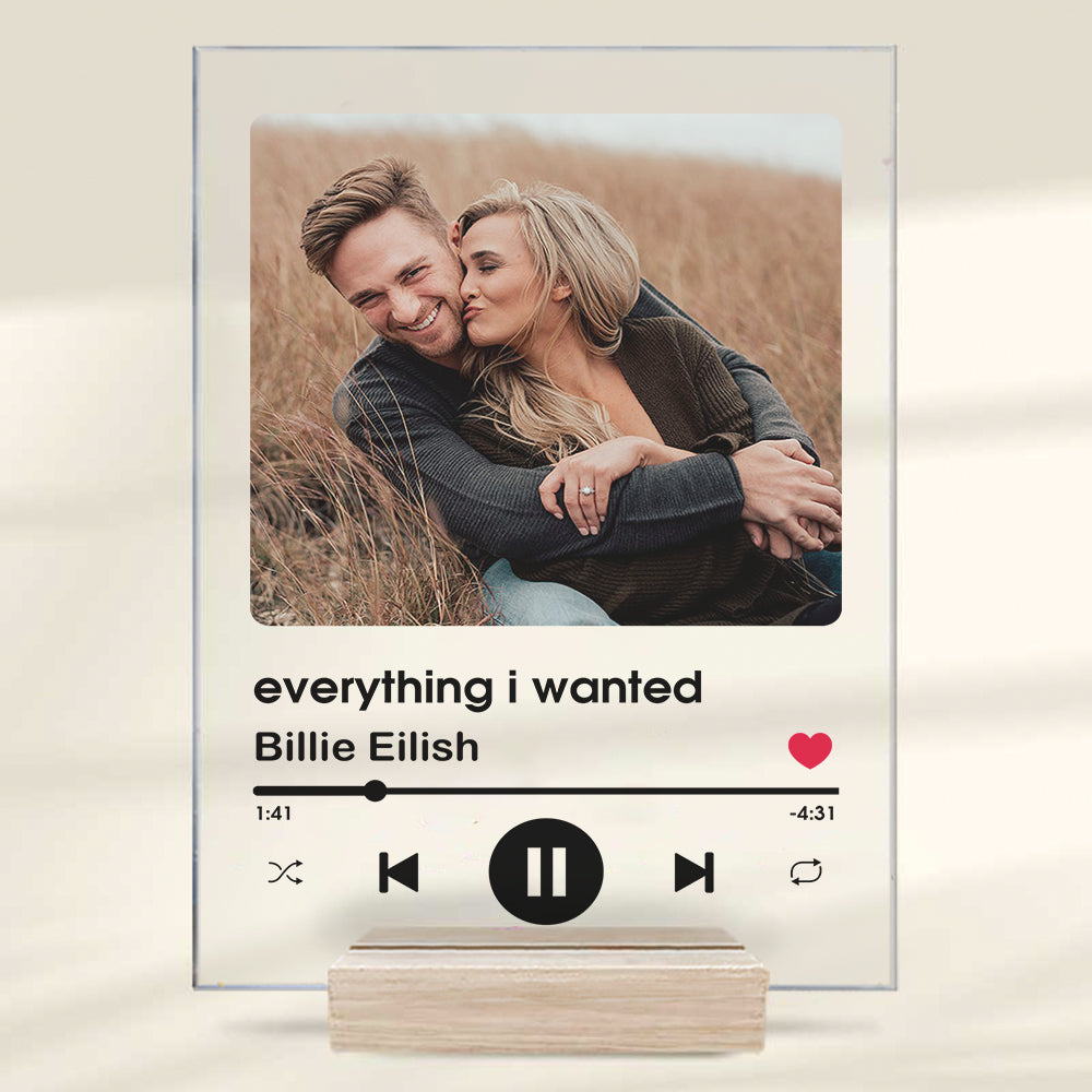 Couple Personalised Song Playlist - Acrylic Plaque AC