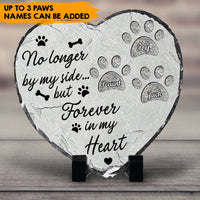 Thumbnail for Forever In My Heart - Personalized Heart-Shape Photo Slate, Pet Memorial Gift AZ