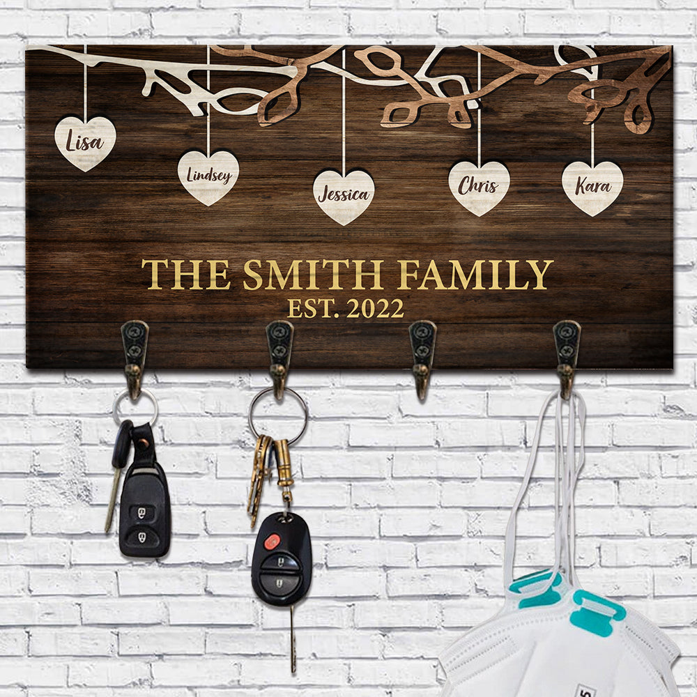 Home Sweet Home Personalized Key Hanger, Key Holder AA