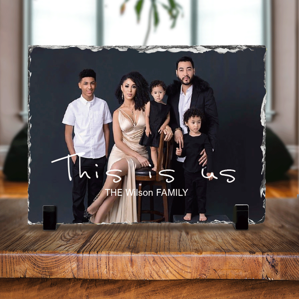 This Is Us, Family Photo Gallery Slate Photo - Memorial Gift AZ