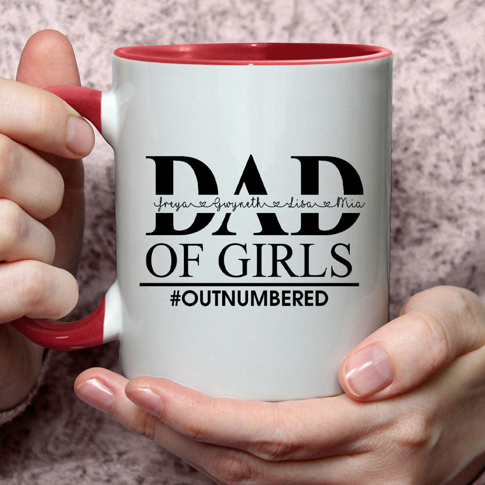 Dad of girls - Personalized Mug AO