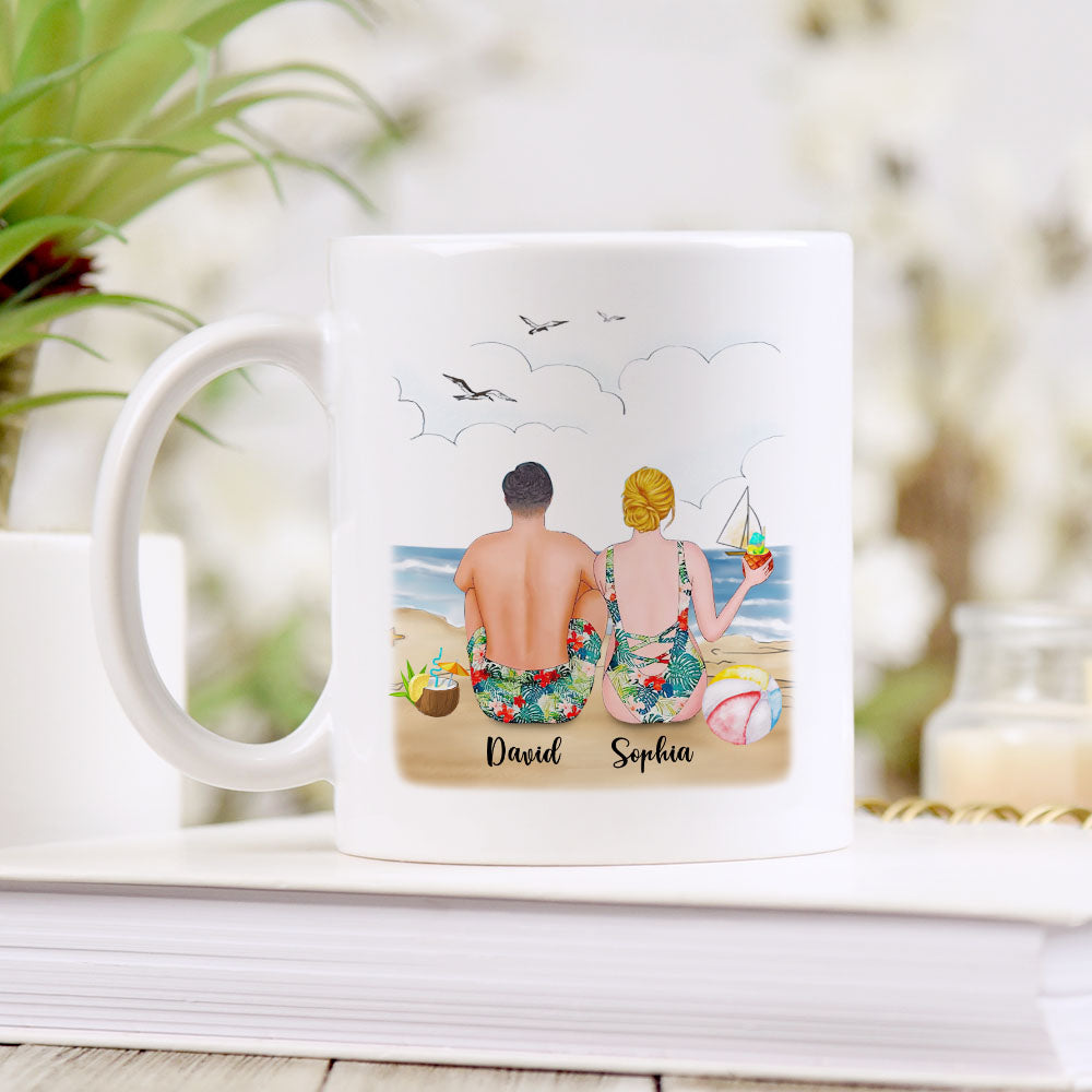 I Love You To The Beach & Back - Customized Mug AO