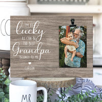 Thumbnail for LUCKY as can be the best - Personalized Photo clip frame AA