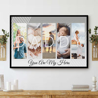 Thumbnail for Dad you are my hero - Personalized Canvas AK