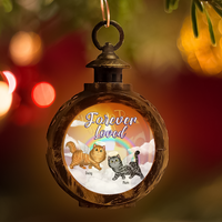 Thumbnail for Personalized Memorial Cat Christmas LED Light Ornament, Sympathy Gift For Cat Lover AE