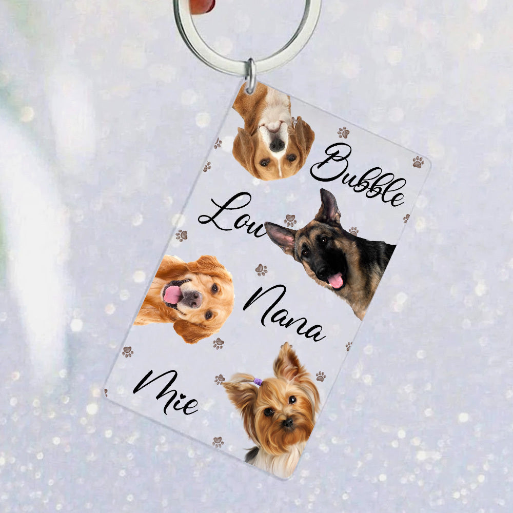Personalized Cat Dog Photo Acrylic Keychain, Gift For Pet Lovers JonxiFon