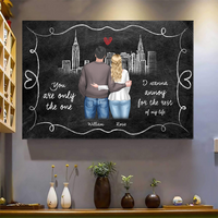 Thumbnail for Personalized You Are The Only One Couple Poster/Canvas, Valentine's Day Gift CHI-YEN