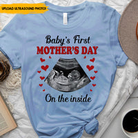 Thumbnail for Baby's First Mother's Day - Personalized Ultrasound T-shirt, Mother's Day Gift CustomCat