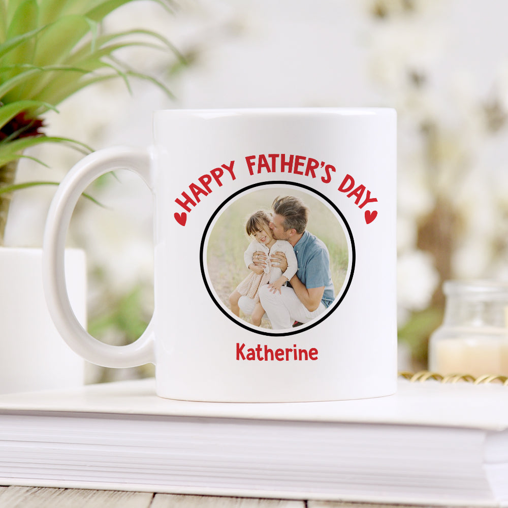 Thanks for Teaching Me to Be a Man - Personalized white mug AO