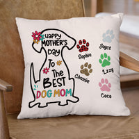 Thumbnail for Happy Mother's Day Best Dog Mom - Personalized Pillow AD