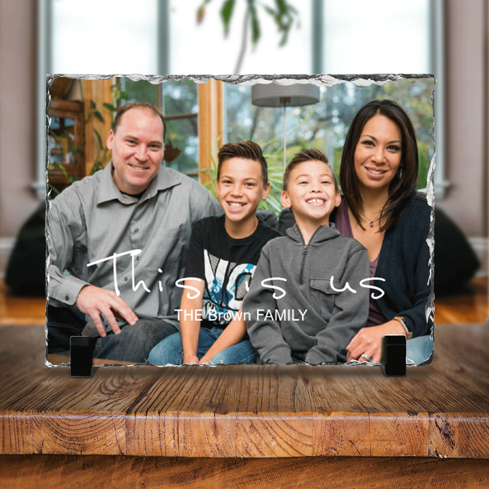 This Is Us, Family Photo Gallery Slate Photo - Memorial Gift AZ