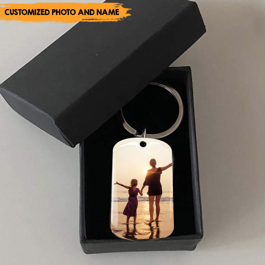 Like Mother Like Daughter - Personalized Image Upload Keychain, Gift For Mother's Day AA