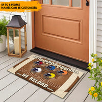 Thumbnail for Faith Football Family - Personalized Family Football Doormat AB