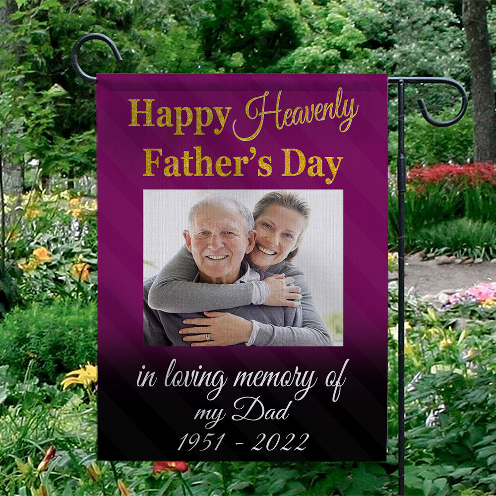 Father's Day Memorial Personalized Garden Flag AD