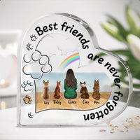 Thumbnail for Once by side, forever in my heart - Personalized heart acrylic plaque AA
