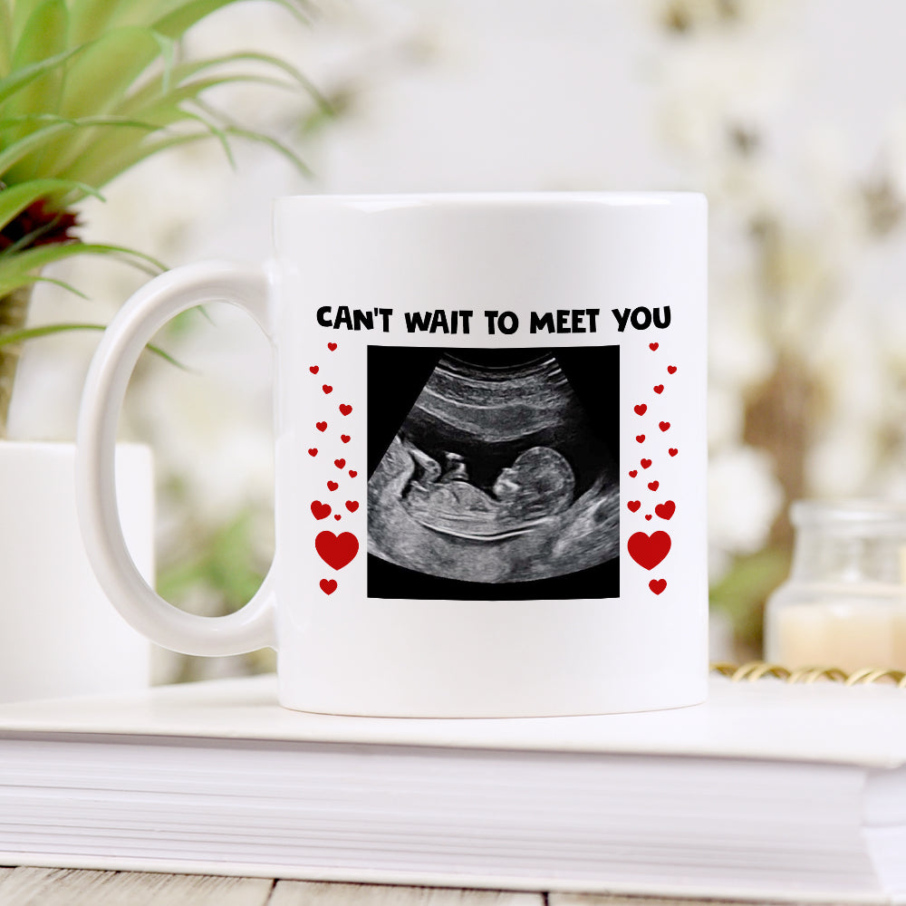 Snuggled up in belly's Mom - Personalized Coffee Mug AO