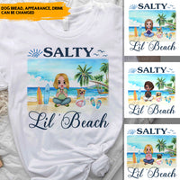 Thumbnail for Salty Lil Beach - Customized T Shirt CustomCat